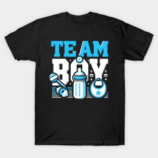 Baby Shower Gender Reveal Party Team Boy T-Shirt